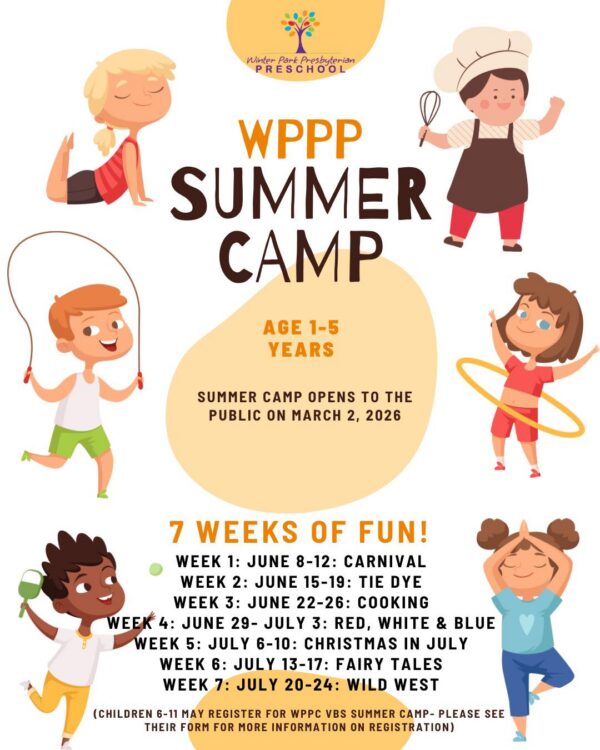 WPPP Summer 2026 Camp Registration